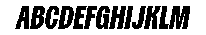 Spent CondExBdItalic Instance Font UPPERCASE