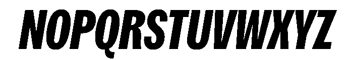 Spent CondExBdItalic Instance Font UPPERCASE