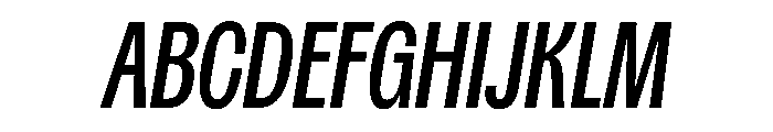 Spent CondItalic Instance Font UPPERCASE