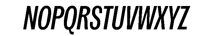 Spent CondItalic Instance Font UPPERCASE