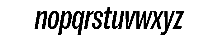 Spent CondItalic Instance Font LOWERCASE