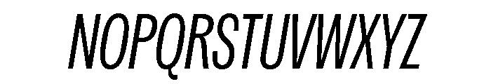 Spent CondLtItalic Instance Font UPPERCASE