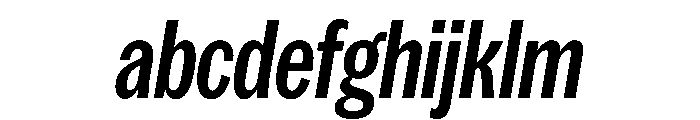 Spent CondMedItalic Instance FONT