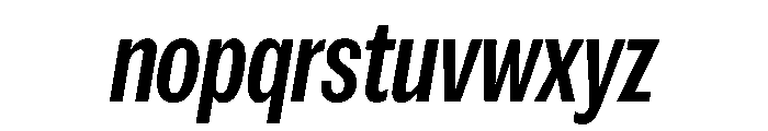 Spent CondMedItalic Instance Font LOWERCASE