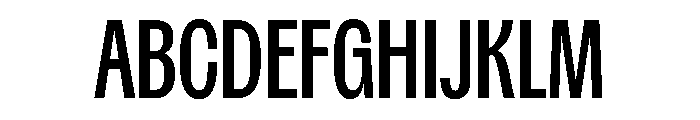 Spent Condensed Font UPPERCASE