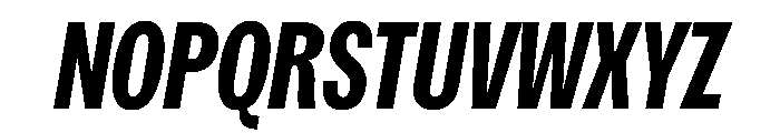 Spent CondensedBoldItalic Font UPPERCASE