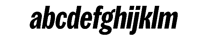 Spent CondensedBoldItalic FONT
