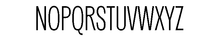 Spent CondensedExtraLight Font UPPERCASE