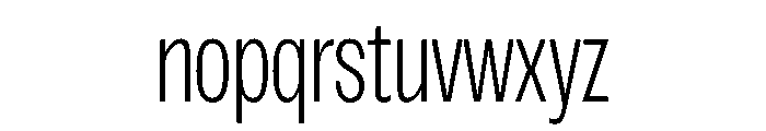 Spent CondensedExtraLight Font LOWERCASE