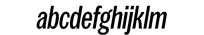 Spent CondensedItalic FONT