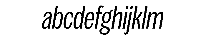 Spent CondensedLightItalic FONT