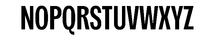 Spent CondensedMedium Font UPPERCASE