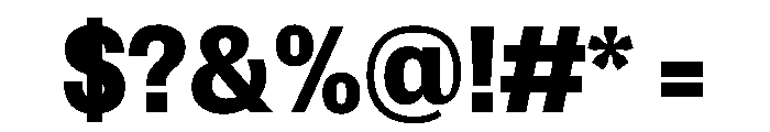 Spent ExBd Instance Font OTHER CHARS