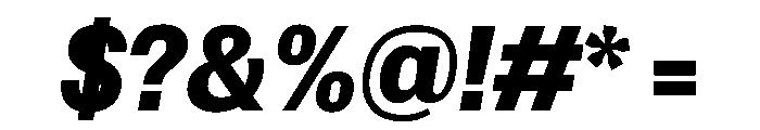 Spent ExBdItalic Instance Font OTHER CHARS