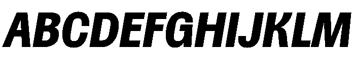 Spent ExBdItalic Instance Font UPPERCASE