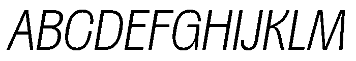 Spent ExLtItalic Instance Font UPPERCASE