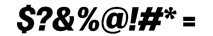 Spent ExtraBoldItalic Font OTHER CHARS