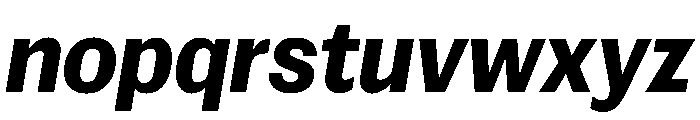 Spent ExtraBoldItalic Font LOWERCASE