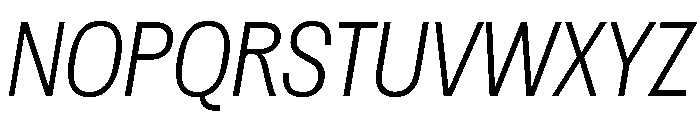 Spent ExtraLightItalic Font UPPERCASE