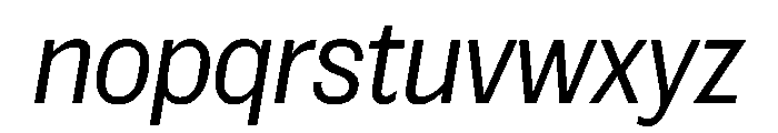 Spent LtItalic Instance Font LOWERCASE
