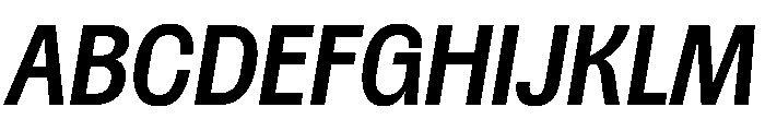 Spent MedItalic Instance Font UPPERCASE