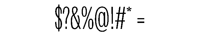 Spent Notfordesktopuse Instance Font OTHER CHARS