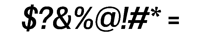 Spent RegularItalic Font OTHER CHARS