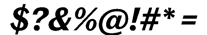 Spiller Bold Italic Font OTHER CHARS