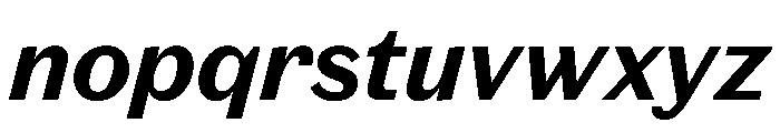 Spiller Bold Italic Font LOWERCASE