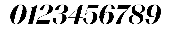 Spiller Contrast High Bold Italic Font OTHER CHARS