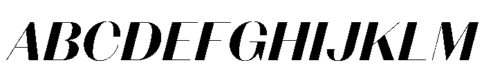 Spiller Contrast High Bold Italic Font UPPERCASE