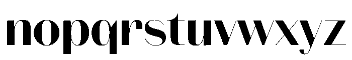 Spiller Contrast High Bold Font LOWERCASE