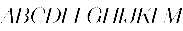 Spiller Contrast High Light Italic Font UPPERCASE