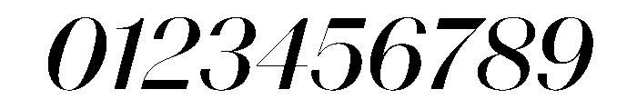 Spiller Contrast High Medium Italic Font OTHER CHARS