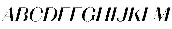 Spiller Contrast High Medium Italic Font UPPERCASE