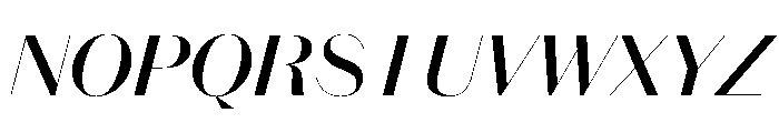 Spiller Contrast High Medium Italic Font UPPERCASE