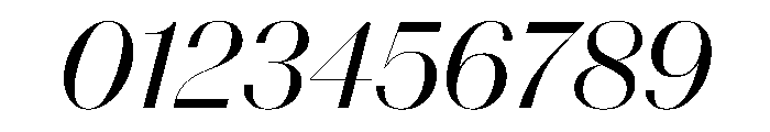 Spiller Contrast High Regular Italic Font OTHER CHARS