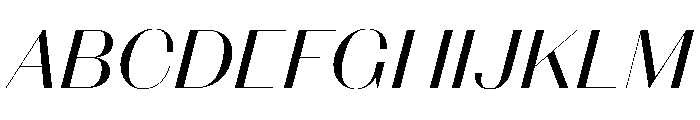 Spiller Contrast High Regular Italic Font UPPERCASE