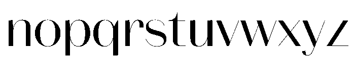 Spiller Contrast High Regular Font LOWERCASE