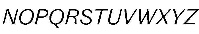 Spiller Light Italic Font UPPERCASE