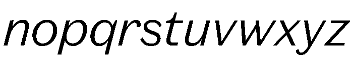 Spiller Light Italic Font LOWERCASE