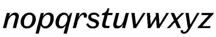 Spiller Medium Italic Font LOWERCASE