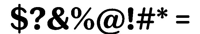 Spiller Rounded Bold Font OTHER CHARS