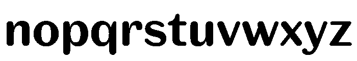 Spiller Rounded Bold Font LOWERCASE