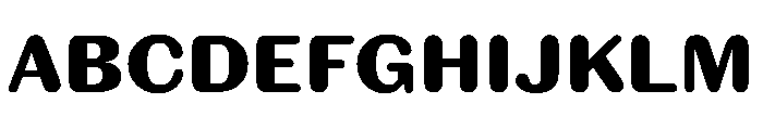 Spiller Rounded Extrabold Font UPPERCASE