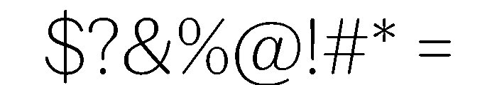 Spiller Rounded Extralight Font OTHER CHARS