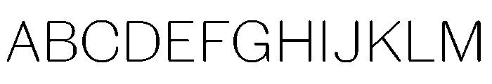 Spiller Rounded Extralight Font UPPERCASE