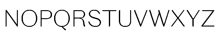 Spiller Rounded Extralight Font UPPERCASE