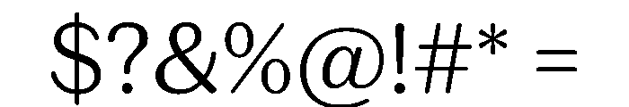 Spiller Rounded Light Font OTHER CHARS