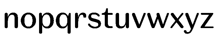 Spiller Rounded Medium Font LOWERCASE